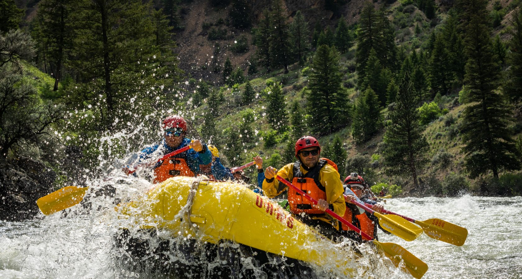 OARS guests ride through a rapid on Idaho's Middle Fork Salmon River