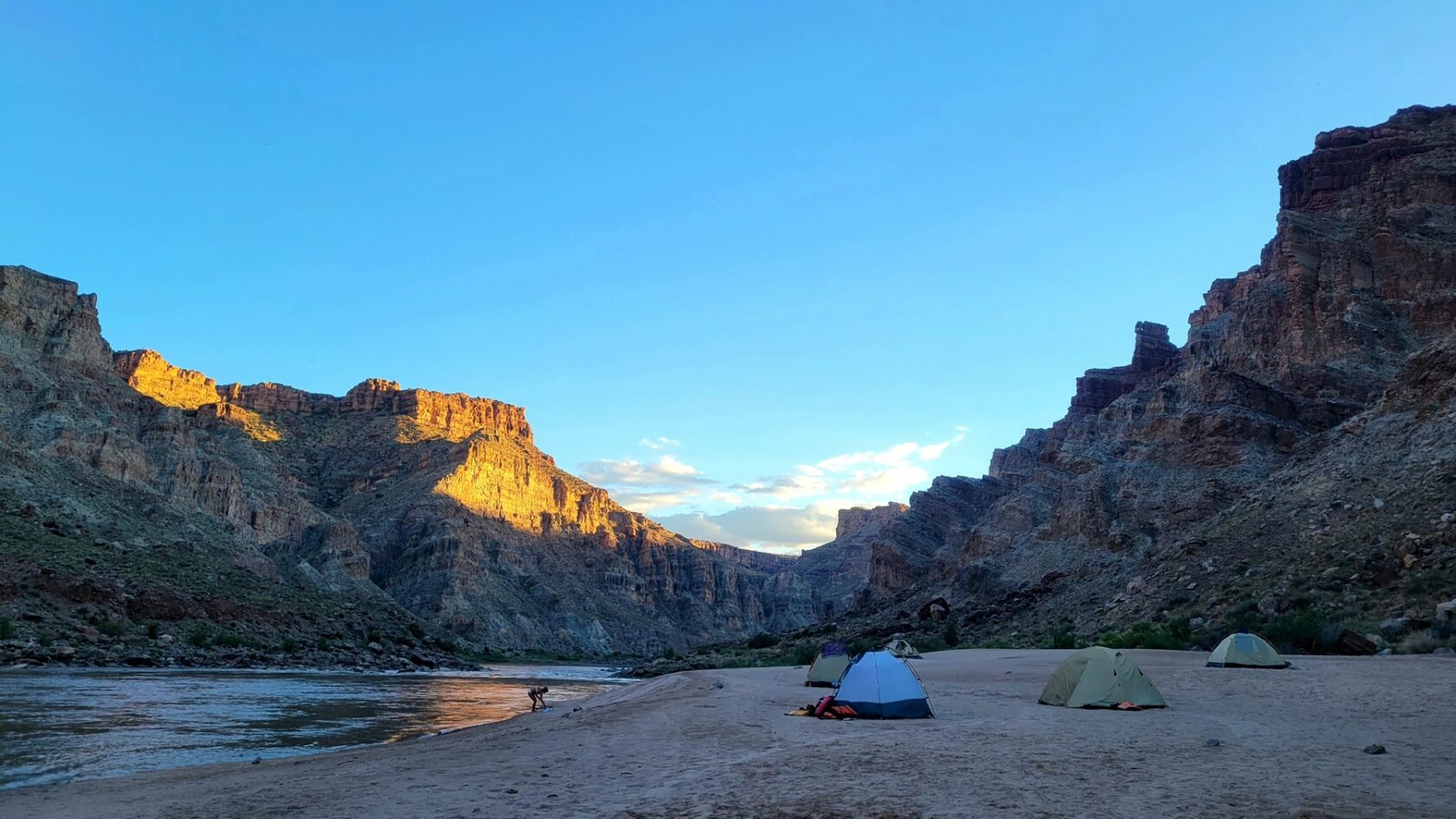 Brown Betty Beach, a prime camp for rafters along the Colorado River in Cataract Canyon