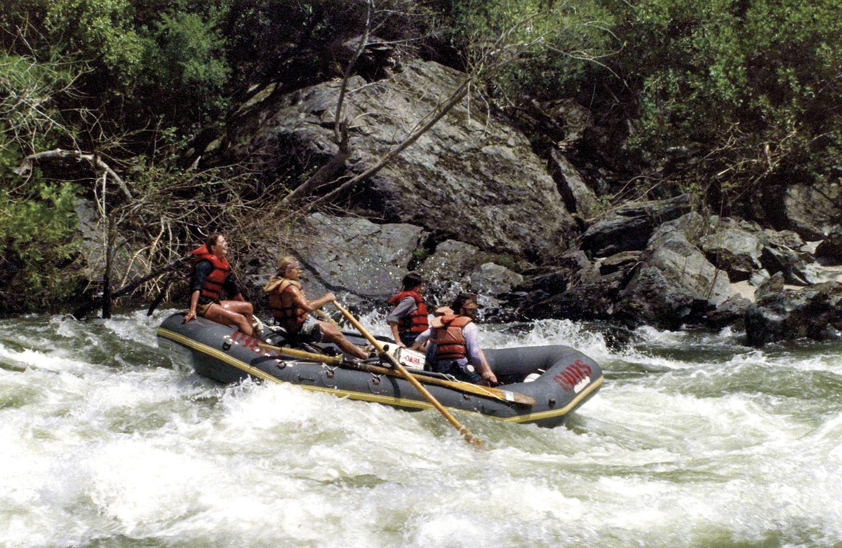 Last OARS rafting trip on the Stanislaus River, 1982