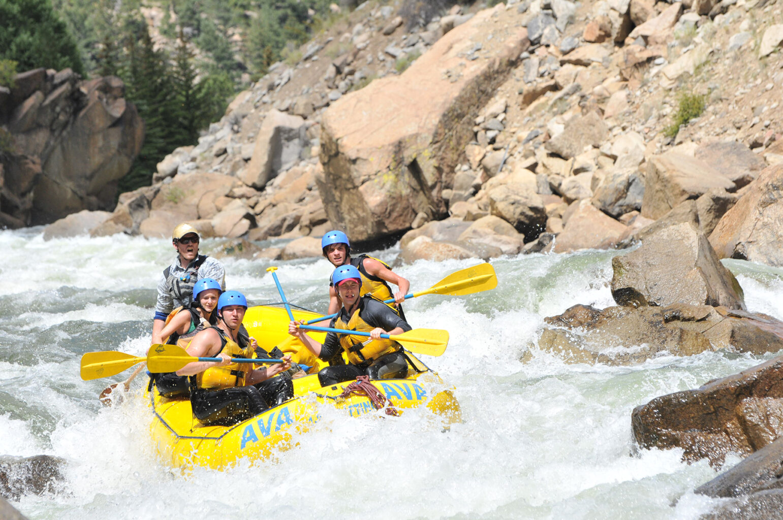 Colorado rafting day trip on the Arkansas River.