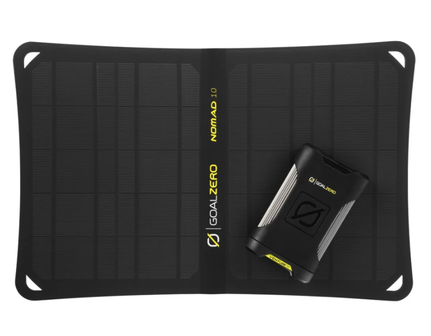 Goal Zero power kit with solar panel and battery pack