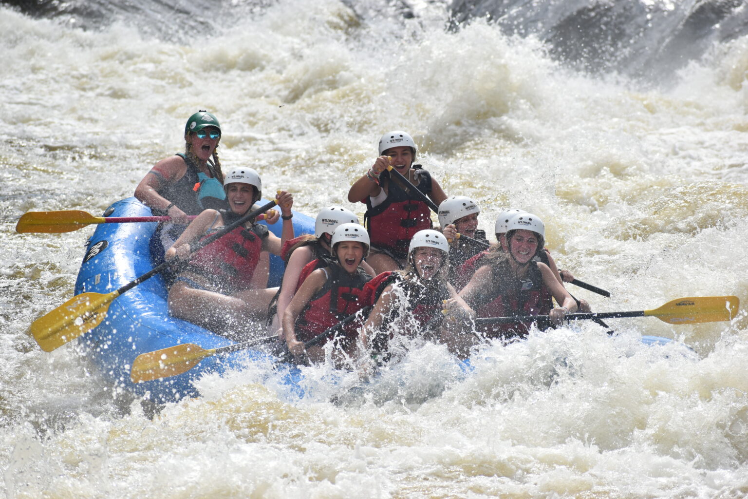 Whitewater rafting on the Menominee River with Wildman Resort
