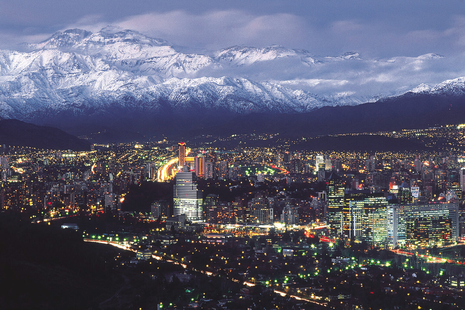 A view of a city in Chile