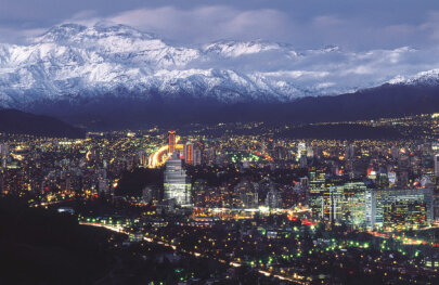 A view of a city in Chile