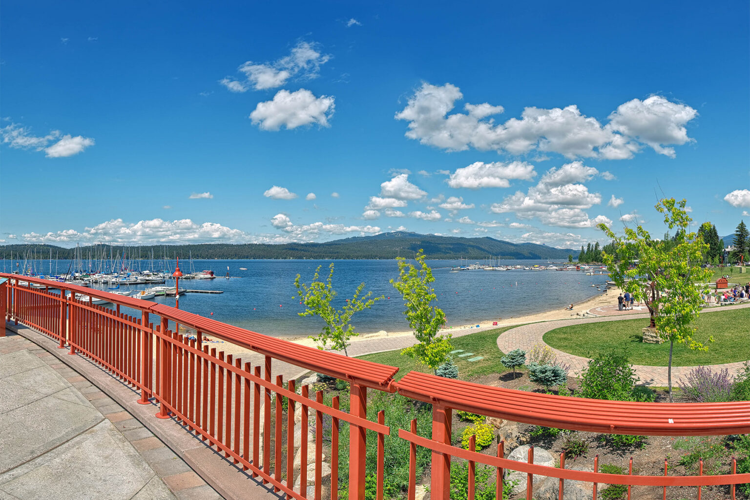 Legacy Park on the shore of Payette Lake in McCall, Idaho