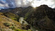 Birds eye view of the Middle Fork Salmon River Canyon