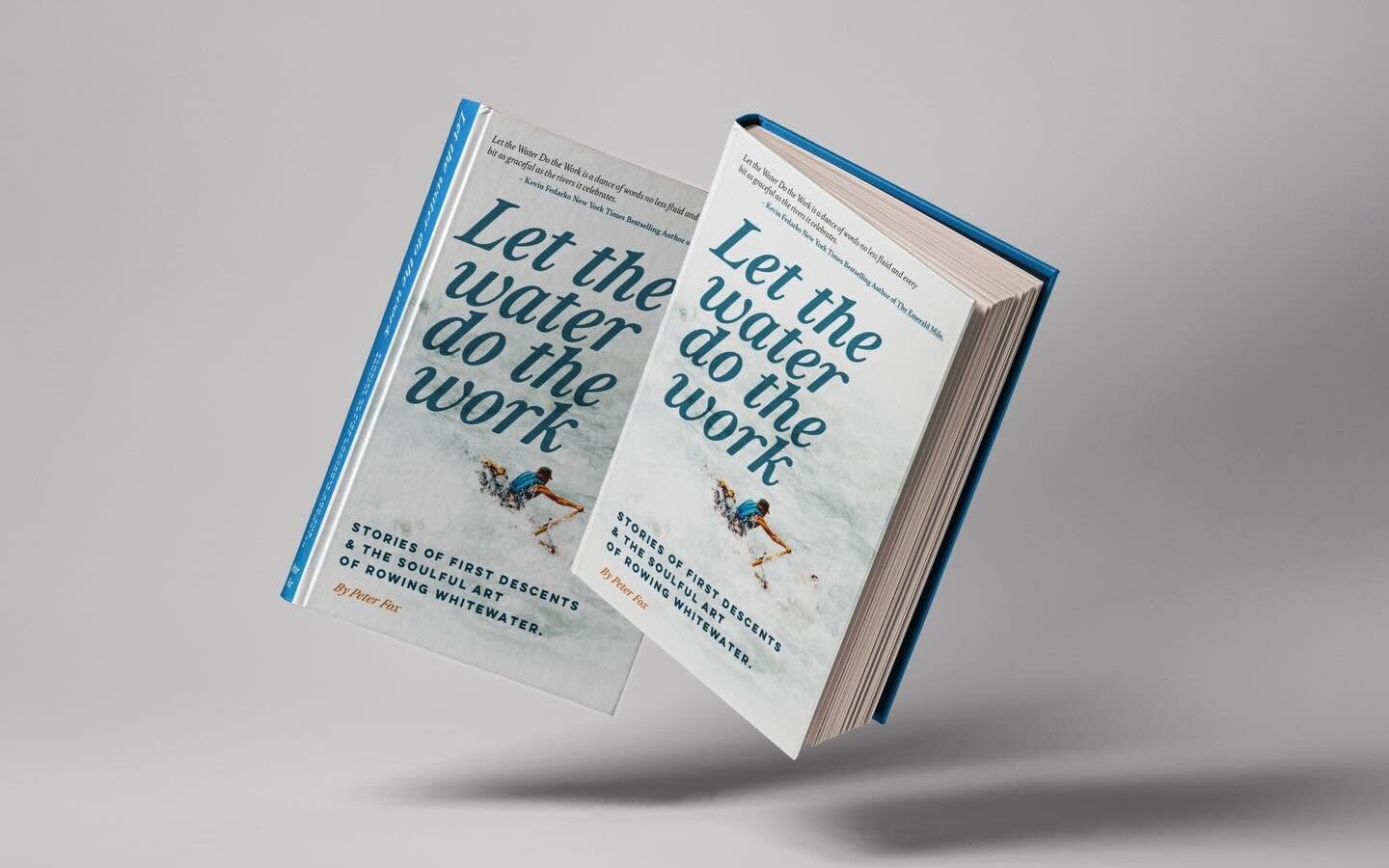Photos of two books titled, "Let the Water Do the Work"