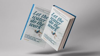 Photos of two books titled, "Let the Water Do the Work"