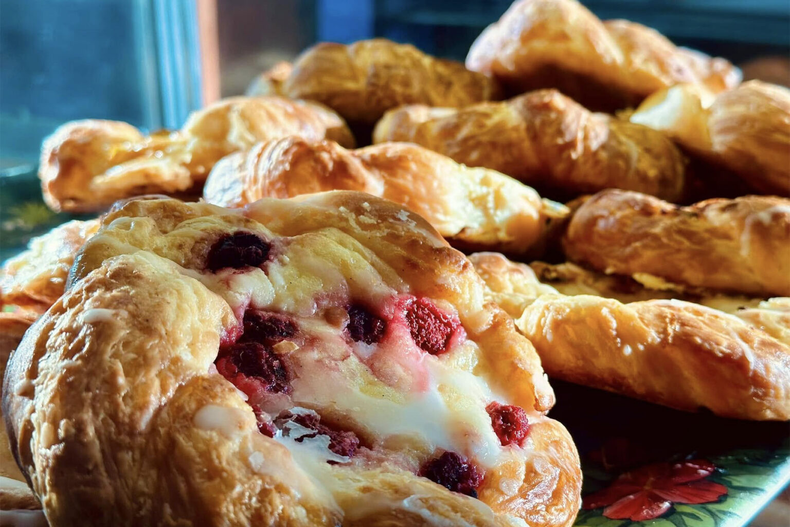 A raspberry pastry from Babe's Bakery in Grants Pass, Oregon