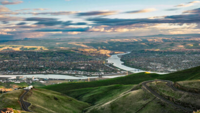 Aerial view of the Lewis Clark Valley © Neal Drury